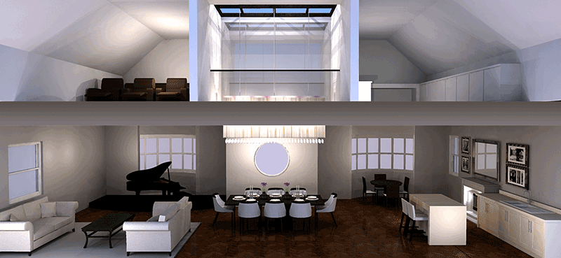 render of upper floors for Loft Conversion Specialist portfolio project