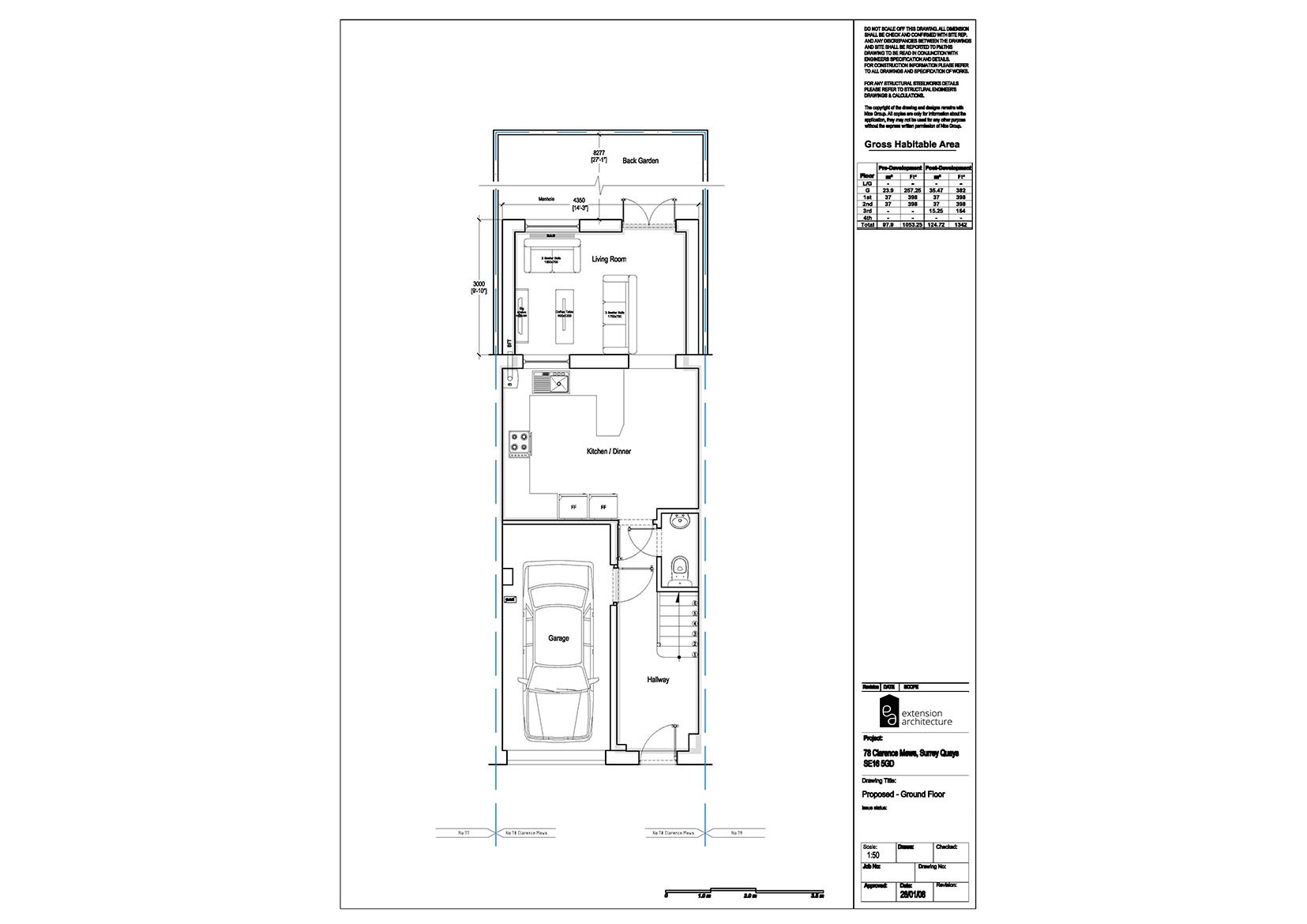 RESIDENTIAL 78CM proposed-single storey rear extension...page 01