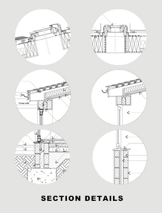 section details for portfolio article on single storey extension planning