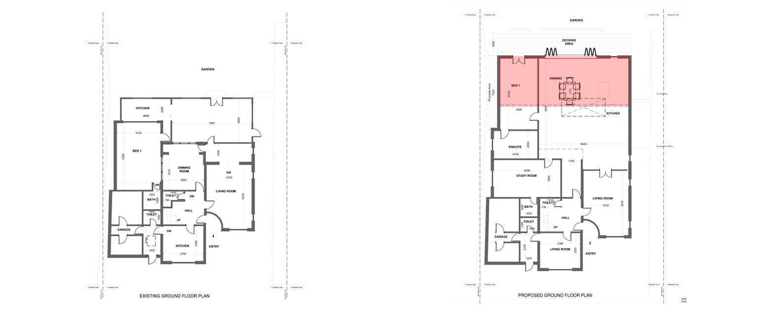 existing-and-proposed-floor-plan-extension-architecture-london-planning-application-drawing