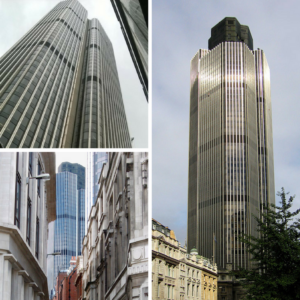 The Natwest Building (Tower 42) in the City of London was London’s first modern skyscraper.