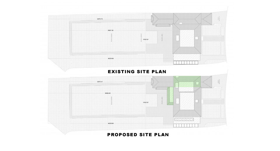 Surrey-Esher-Single-Storey-Extension-Existing-and-Proposed-Site-Plan