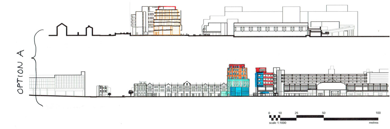 Proposed Elevation Option A for New Developments North London portfolio article