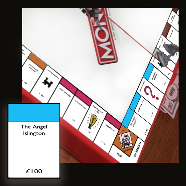 Angel of Islington Monopoly card