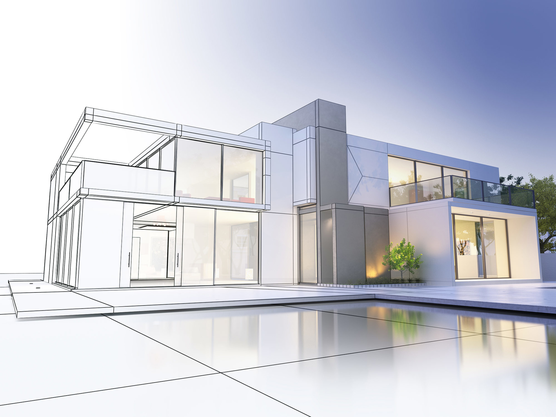 double storey side extension blueprint
