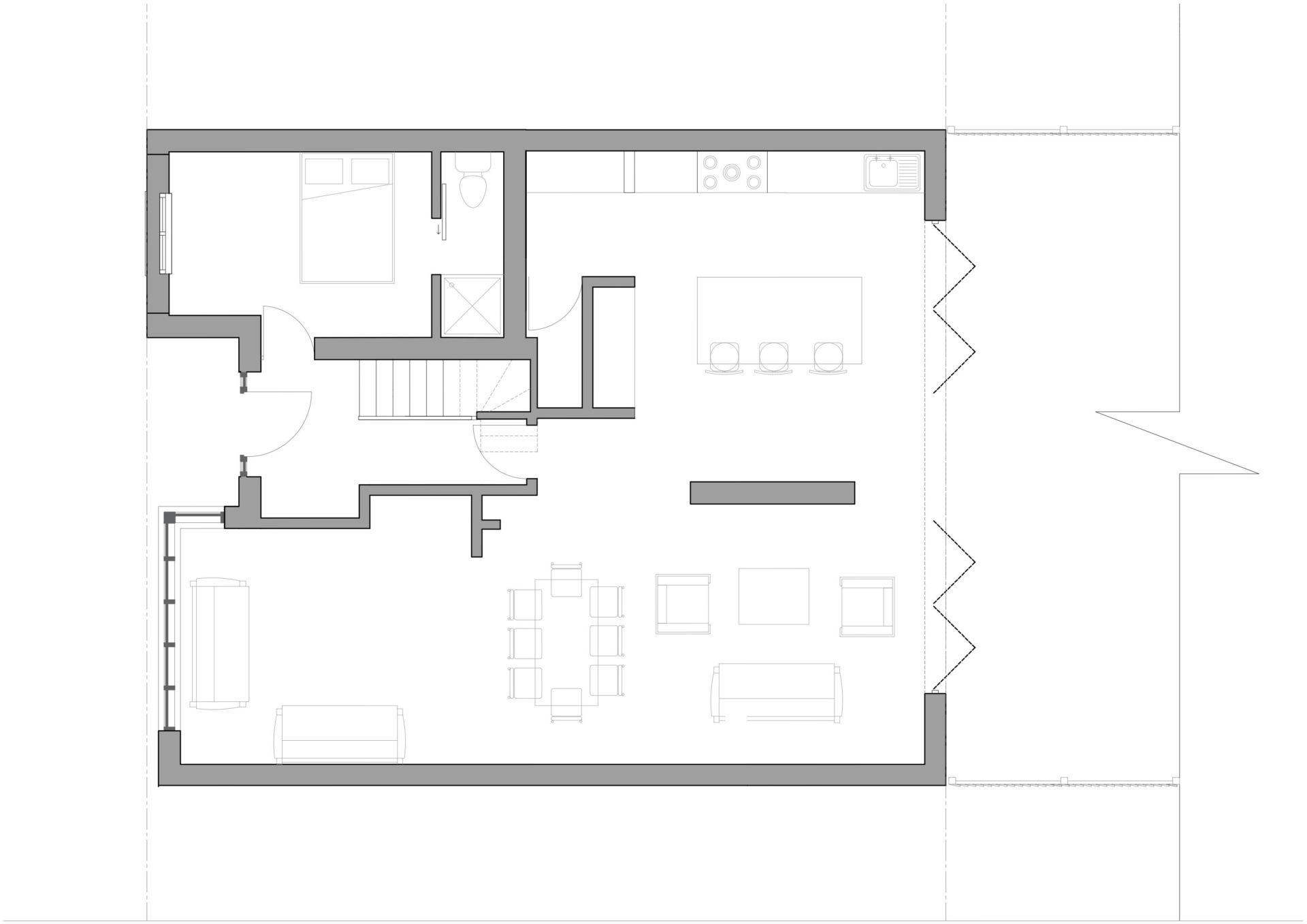 design plan Single Storey Extension & Loft Conversion in Hampton, Richmond