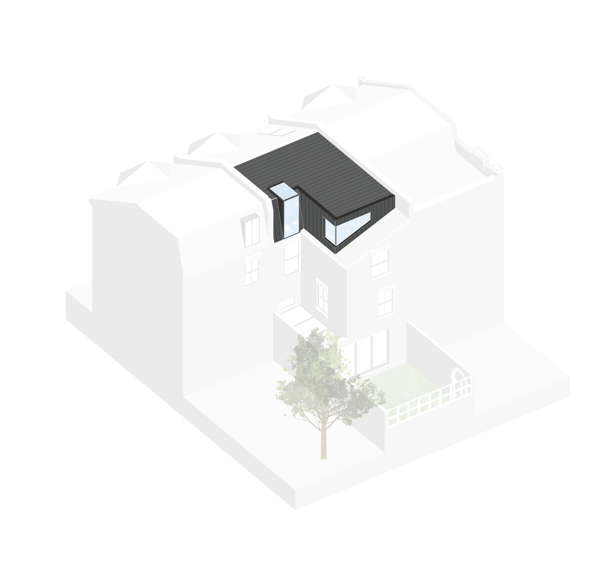 3d Design plan Contemporary Loft Conversion in Hammersmith & Fulham