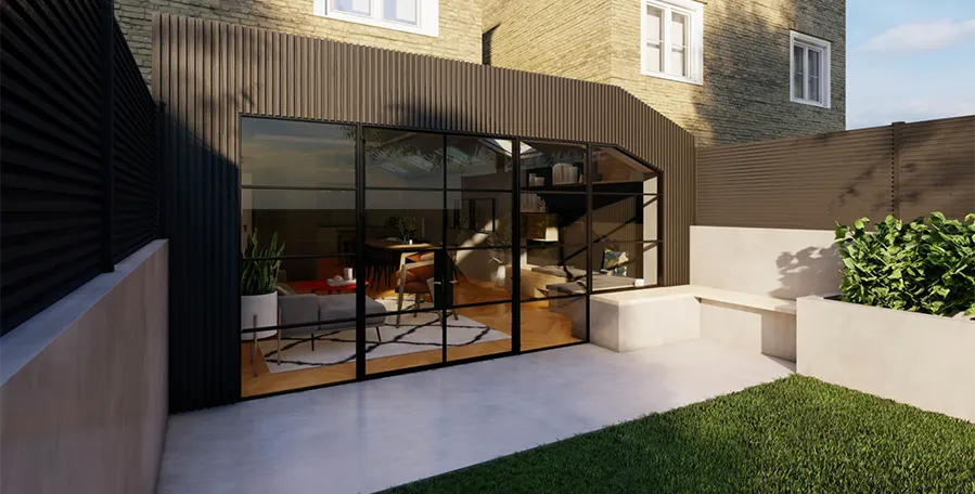 single storey wraparound extension in lambeth